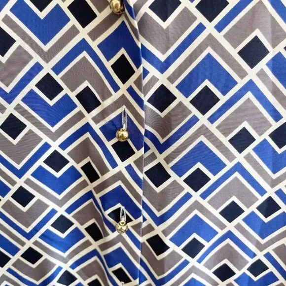 Kate Spade Silk Sleeveless Mini Button Down Silk Dress Size 10 - Picture 5 of 10